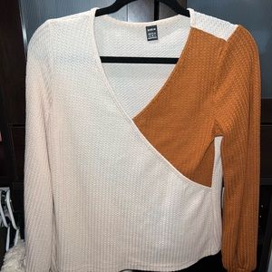 Waffle sweater